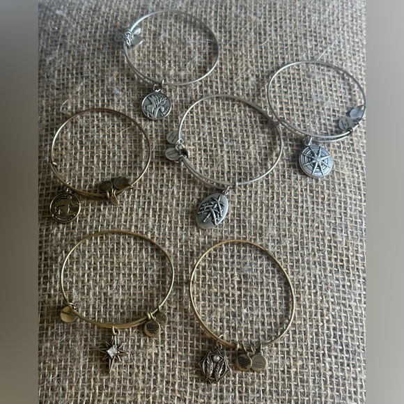 Alex and Ani Lot of 6 Bangle Bracelets. Used-Color variations - Picture 3 of 10